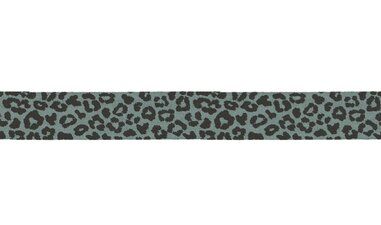 Mintgroen - XBT31-023 Biasband jersey leopard dusty mint 3 METER