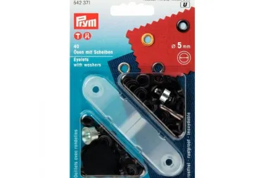 Prym diverse* - Prym-U Ringen en schijven 5 mm - zwart (542.371)