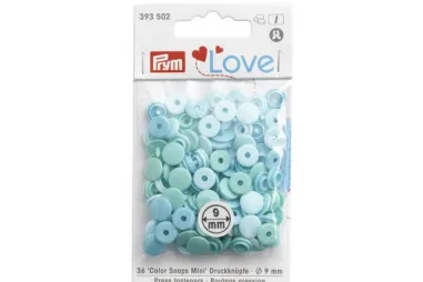Knopen - Prym-I Love mini drukknopen 9 mm - mint (393.502)