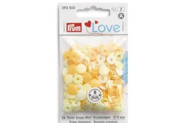 Drukknopen* - Prym-I Love mini drukknopen 9 mm - geel (393.503)