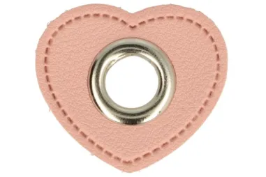 Verschiedenes - Label leer hartje roze 3 cm