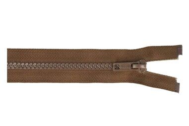 25 cm Reißverschlüsse - Teilbarer Reißverschluss dunkelbraun 25 cm