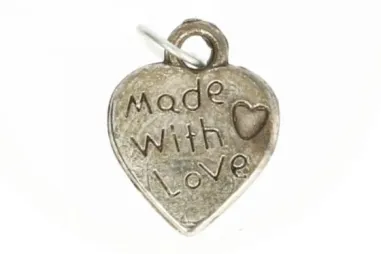 Verschiedenes - Bedeltje Made with Love Zilver (97559)