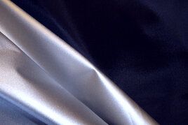 Zwarte gordijnstoffen - Zonwerende stof - zilver/zwart (ook verduisterend) - 7952-001