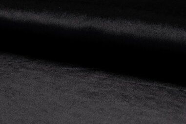MR - Quality stoffen - Polyester stof - Velours de luxe - zwart - 1048-069