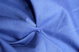 Geweven katoenen stoffen - Katoen stof - Lakenkatoen - kobaltblauw - 3121-005