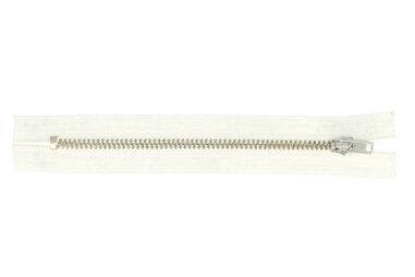 8 cm Reißverschlüsse - Metall-Reißverschluss weiss 009 8 cm