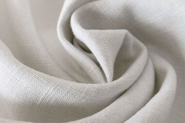 witte stoffen - Linnen stof - wit - 0100-001