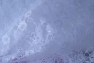 Bloemen motief stoffen - Kant stof - wit - 4800-001