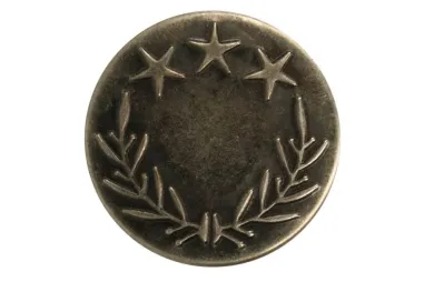 Bloemen motief - Jeansknoop donkerzilver 2,5cm (711056-2510)