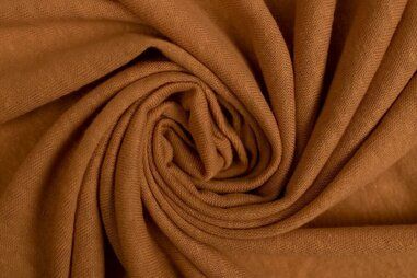 55% linnen, 45% viscose - Linnen stof - fijn gebreid camel - 0821-098
