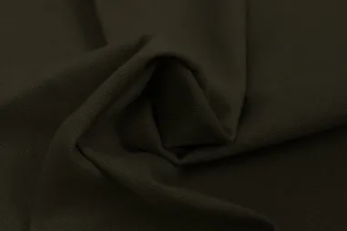 40% viscose, 30% polyester, 25% linnen, 5% katoen stoffen - Linnen stof - recycled woven mixed linen - camouflage groen - 0823-213