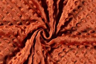 Oranje stoffen - Polyester stof - Fur Niply - brique - 3347-056
