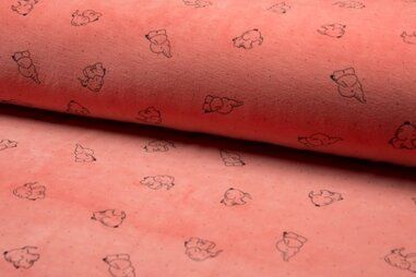 Velvet Stoffen - Nicky velours stof - VeloursOlifant - peach - 8313-014