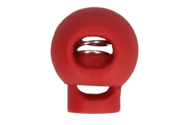 Knopen - Koordstopper rond rood*