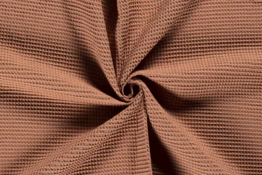 Babydeken stoffen - Katoen stof - wafelkatoen - nootmuskaat - 2903-113