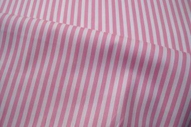 katoenen stoffen streep - Katoen stof - streep - roze - 5574-011