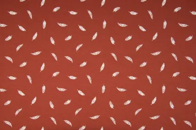 KC stoffen - KC0384-257 Baumwolle Feder rot