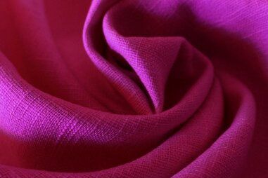 100% Linnen stoffen - Linnen stof - fuchsia - 0100-875