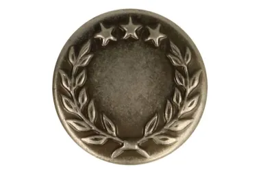 Kunststoffknöpfe - Jeansknoop donkerzilver 1,4 cm op=op