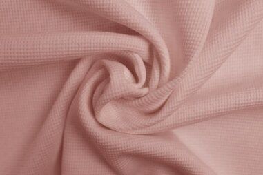 340gr/M² - Katoen stof - tricot fijne wafel - roze - 0921-092