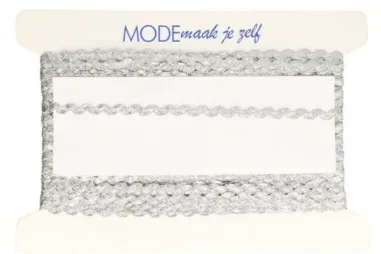 Zickzackband* - Zigzag band 4mm Zilver 200607-6