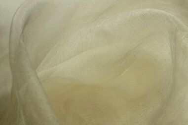 Witte / creme stoffen - Organza stof - licht - ecru - 4455-003