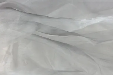Kunstleer stof - licht - zilver - 8334-014 - Organza stof - zilvergrijs - 4455-013