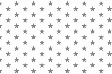 Sternmotiv - ByPoppy19 4955-113 Baumwolle little stars weiss/grau