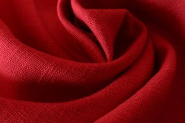 100% Linnen stoffen - Linnen stof - rood - 0100-440