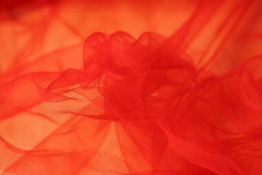 100% polyamide stoffen - Tule stof - breed - rood - 4700-006