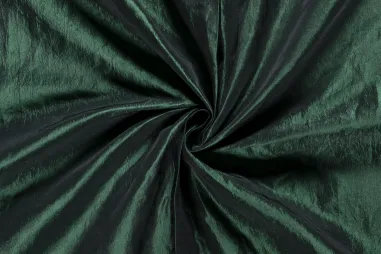 Pailletten stof - scallop sequin - groen - 0830-210 - Taftzijde stof - donkergroen - 5516-728
