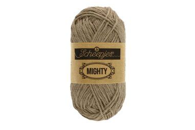 Brei- en haakgarens MIGHTY 32%JUTE/ 68%KATOEN - Mighty 752 Taupe 50GR