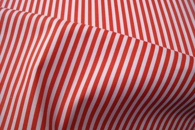 katoenen stoffen streep - Katoen stof - streep - rood - 5574-015