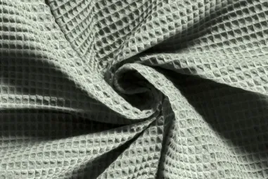 Waffelbaumwolle - Katoen stof - wafelkatoen - mint - 2903-022