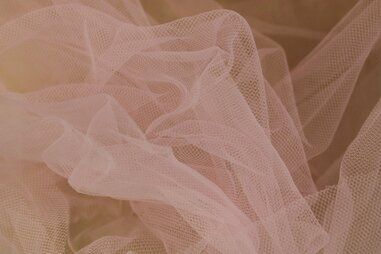 100% polyamide stoffen - Tule stof - breed - lichtroze - 4700-004