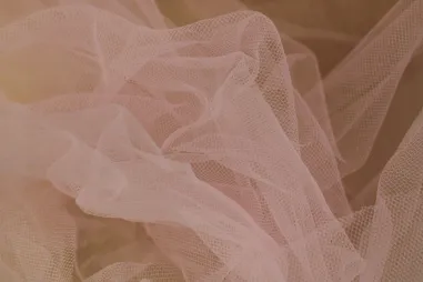 100% polyamide stoffen - Tule stof - breed - lichtroze - JO 10