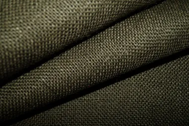 Katoen stof - poplin - strepen - groen - 8234-017 - Jute stof - legergroen -