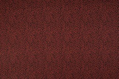 Steenrode stoffen - Katoen stof - panterprint - steenrood - 0486-057