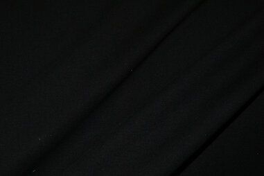 Katoen met elastan stoffen - Tricot stof - zwart - 5438-069