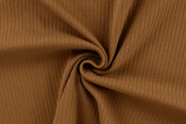 Camel stoffen - Tricot stof - rib mandy - caramel - K47010-550 op=op