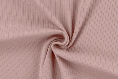 KC - Quality stoffen - Tricot stof - rib mandy - dusty pink - K47010-130 op=op