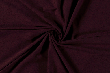 50% katoen, 45% polyester, 5% elastan stoffen - Tricot stof - bordeaux - 14450-018