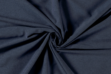 50% katoen, 45% polyester, 5% elastan stoffen - Tricot stof - blauw - 14450-006