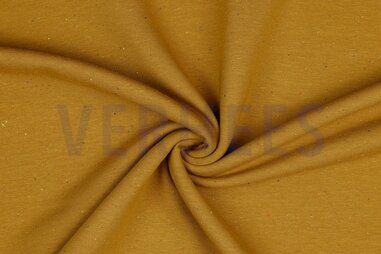 Okergele stoffen - Sweattricot - mosterd - 8764-032