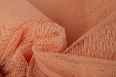 BU stoffen - Tule stof - zalm - 4587-042
