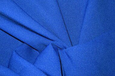 Laagjes kleding stoffen - Crepe Georgette stof - Georgette donker - kobalt - 3956-005