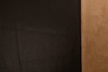 Gladde stoffen - Kunstleer stof - Super soft vegan leather - donkerbruin - 0884-100