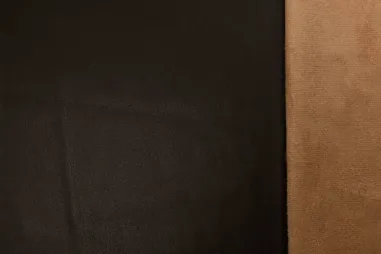 Stoffe - Kunstleder Stoff - Super weiches veganes Leder - dunkelbraun - 0884-100