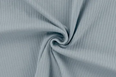 KC - Quality stoffen - Tricot stof - rib mandy - dusty blauw - K47010-920 op=op